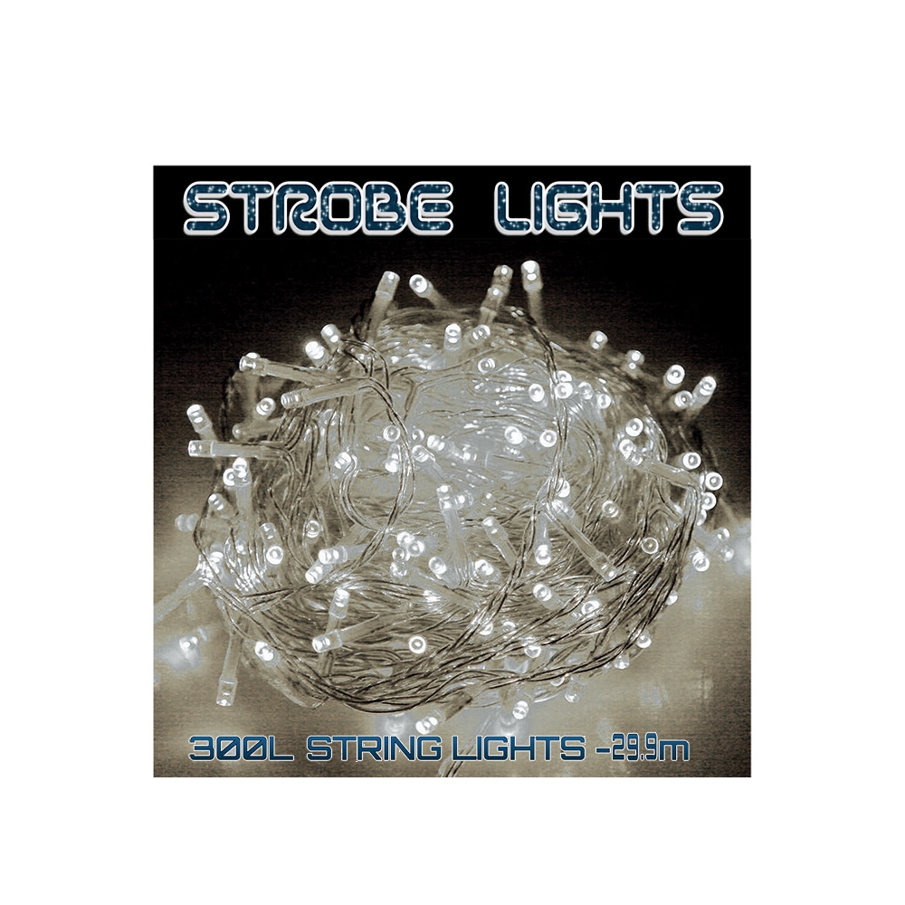 300Led Strobe σε σειρά, Διάφανο/4000k 30m. Zaros STR300L-4K