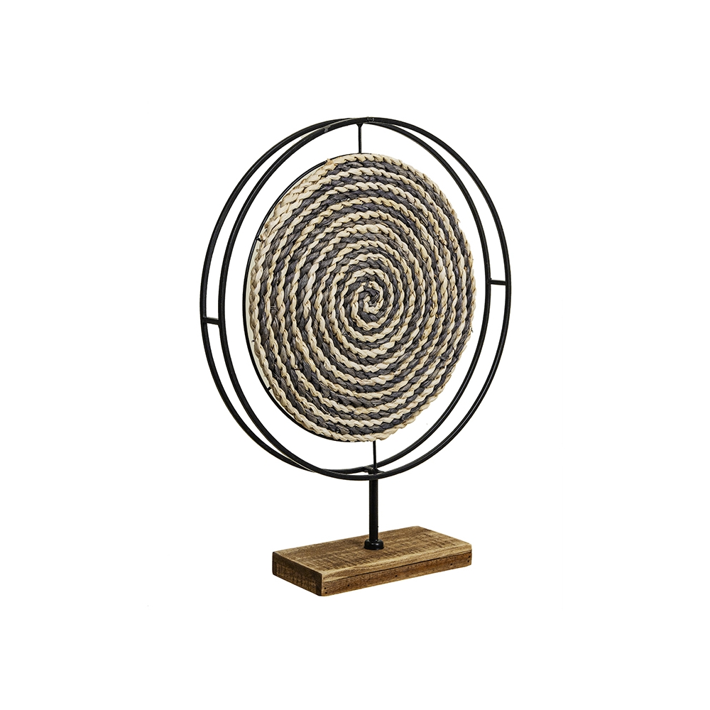 Διακοσμητικός δίσκος σε stand, σπιράλ σχ.48x49cm Zaros ID189