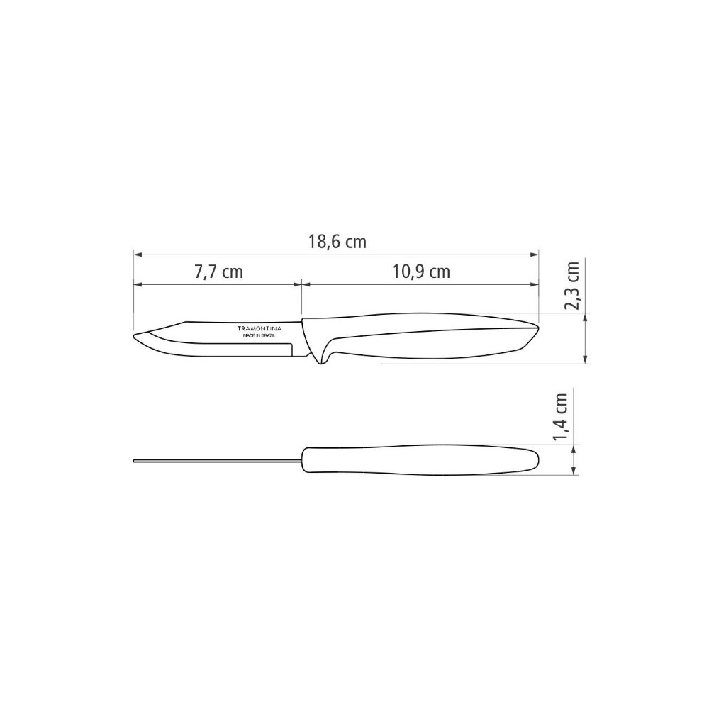 Μαχαίρι λαχανικών PLENUS 7.5εκ. Plastona 020.23420.003