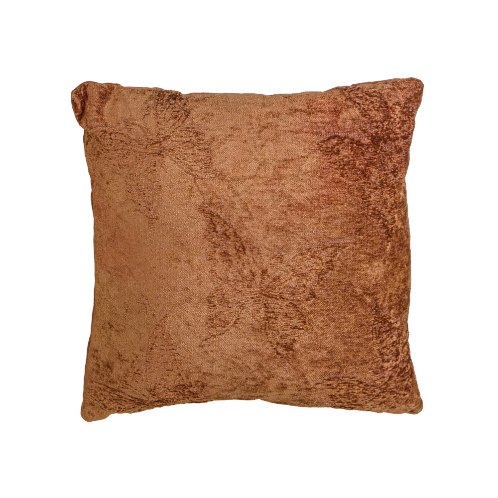 Μαξιλάρι ζακάρ σε χρώμα της κανέλας,45x45cm Zaros RC146