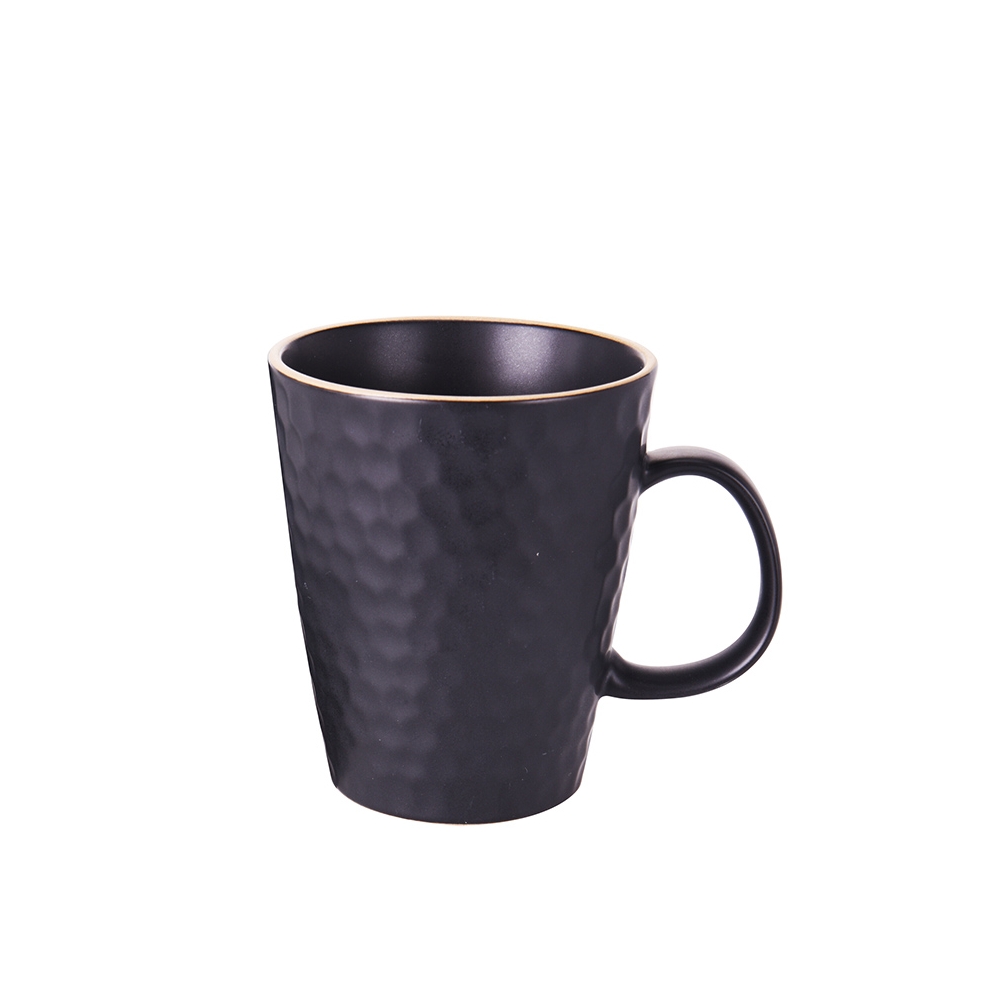 Κούπα Stoneware 425ml σφυρήλατο φινίρισμα, ανθρακί χρ. 9x9x11 Zaros KZ173
