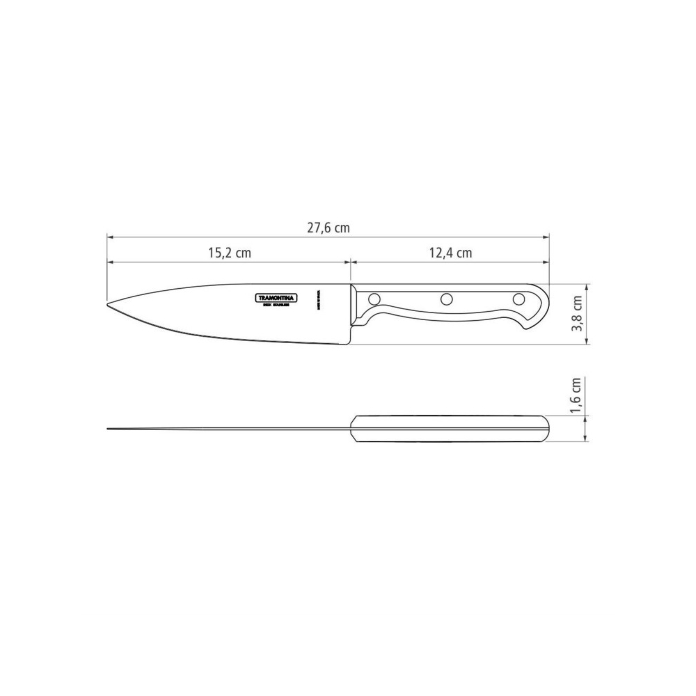 Μαχαίρι σεφ 15.24εκ. Ultracorte Plastona 020.23861.106