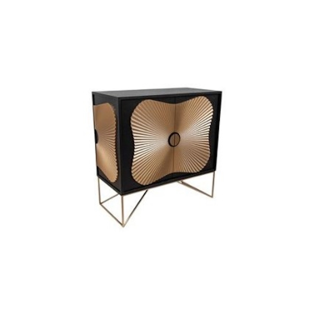 ΕΠΙΠΛΟ ΜΠΟΥΦΕΣ MDF ΜΑΥΡΟΣ ΧΡΥΣΟΣ 78,5Χ38Χ80ΕΚ Idea Home 24.39.51285