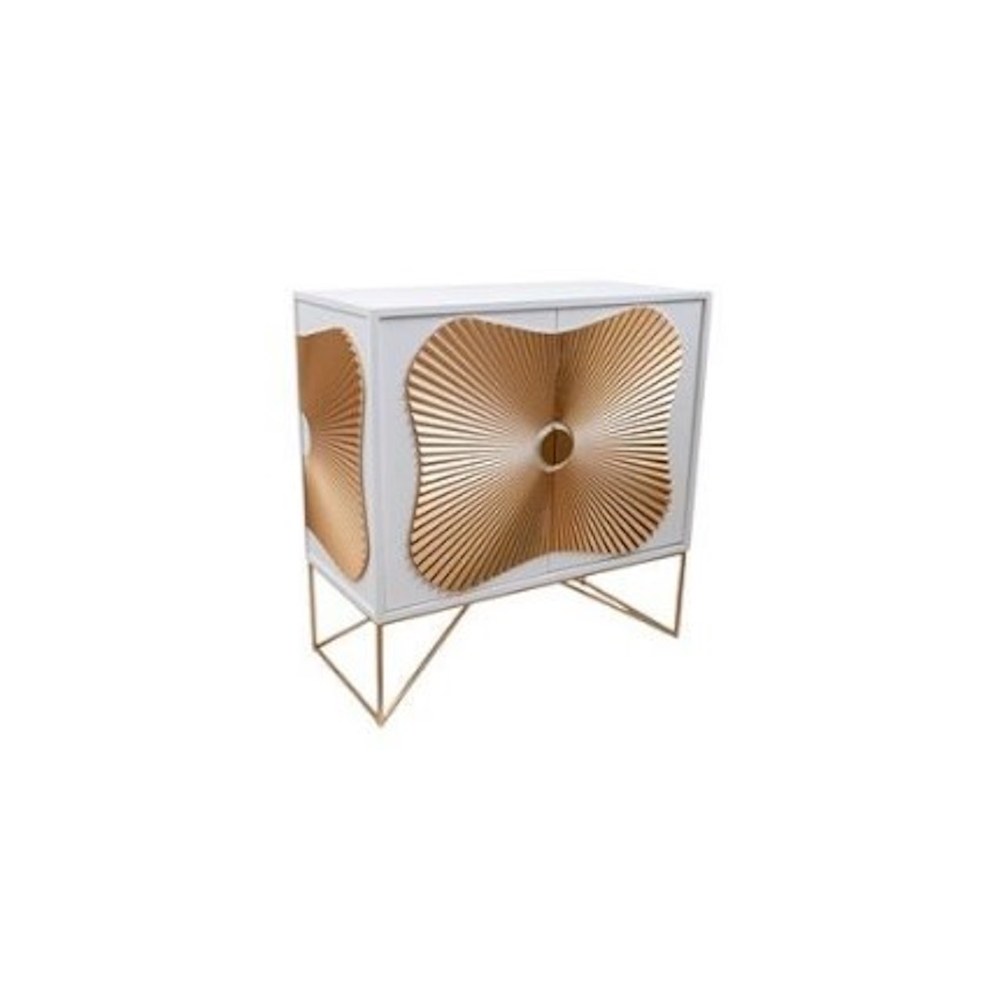 ΕΠΙΠΛΟ ΜΠΟΥΦΕΣ MDFΛΕΥΚΟΣ ΧΡΥΣΟΣ 78,5Χ38Χ80ΕΚ Idea Home 24.39.51288
