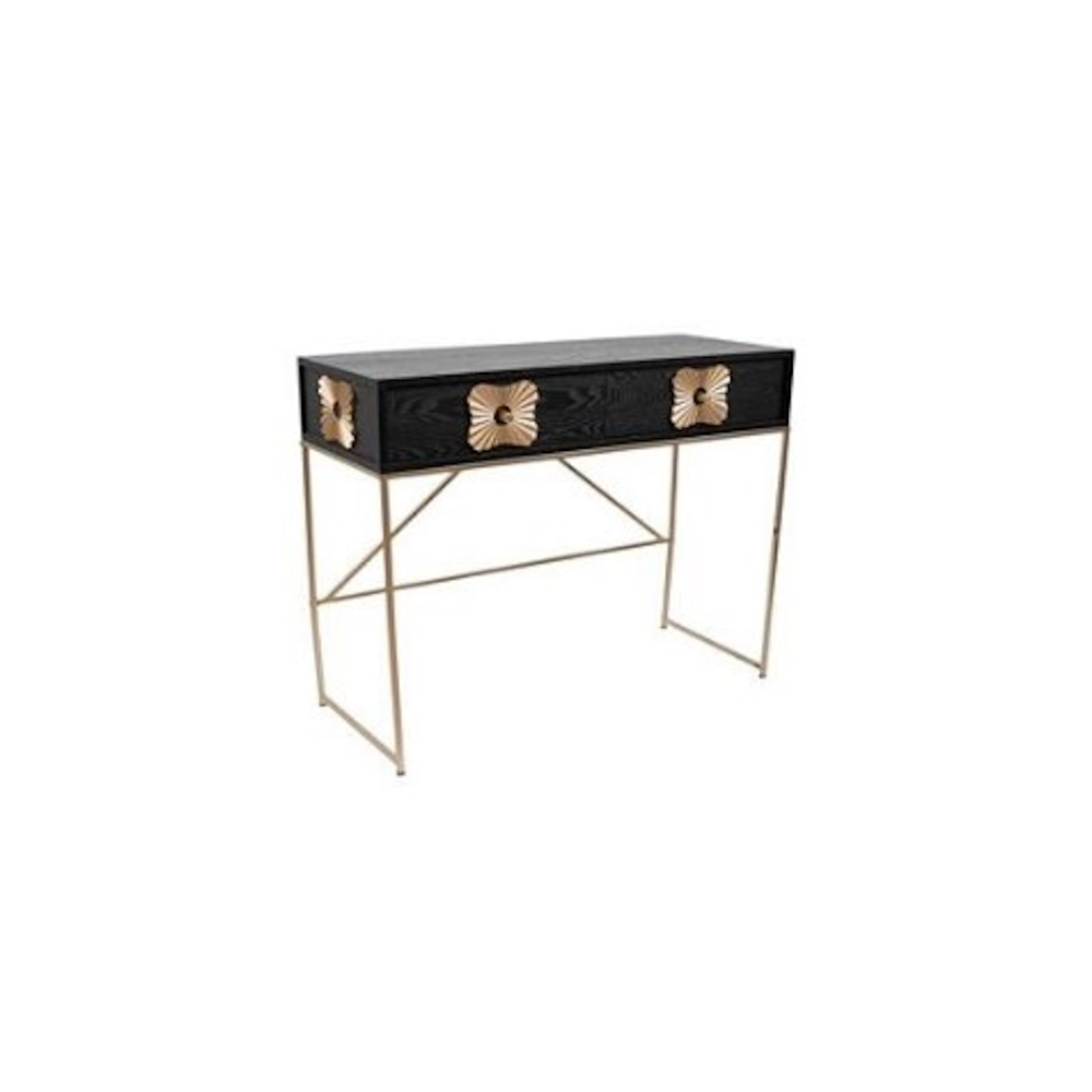 ΕΠΙΠΛΟ ΚΟΝΣΟΛΑ MDF ΜΑΥΡΗ ΧΡΥΣΗ 100Χ39Χ77ΕΚ Idea Home 24.39.51289
