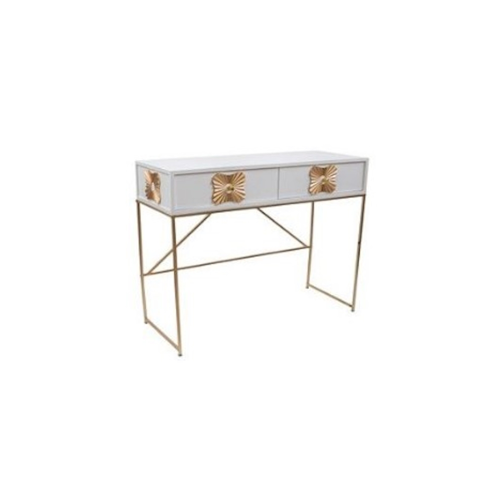 ΕΠΙΠΛΟ ΚΟΝΣΟΛΑ MDF ΛΕΥΚΗ ΧΡΥΣΗ 100Χ39Χ77ΕΚ Idea Home 24.39.51291