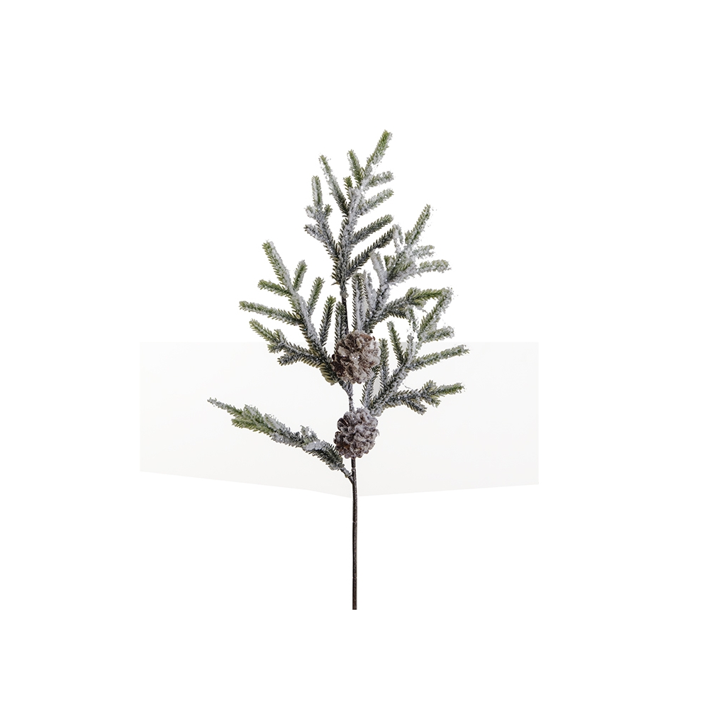 Κλαδί έλατο με χιόνι,47cm Zaros AX653