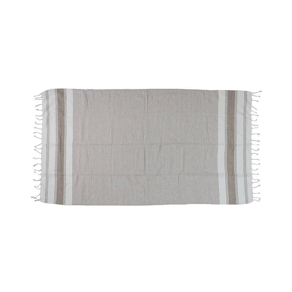 Πετσέτα Hammam καφε ρίγα, 100x180cm Zaros KAL-0175