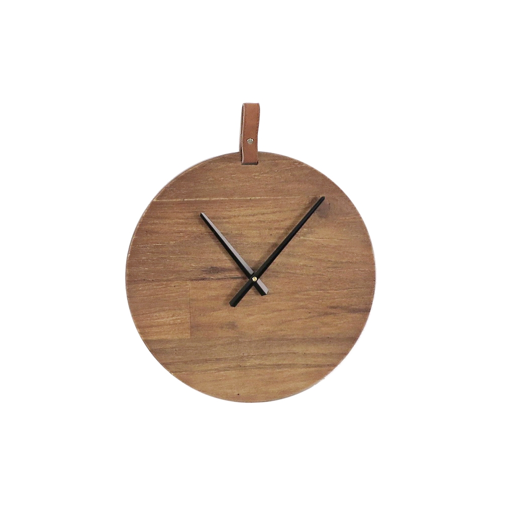 Minimal ρολόι τοίχου απο ξύλο, 40cm Zaros ID231
