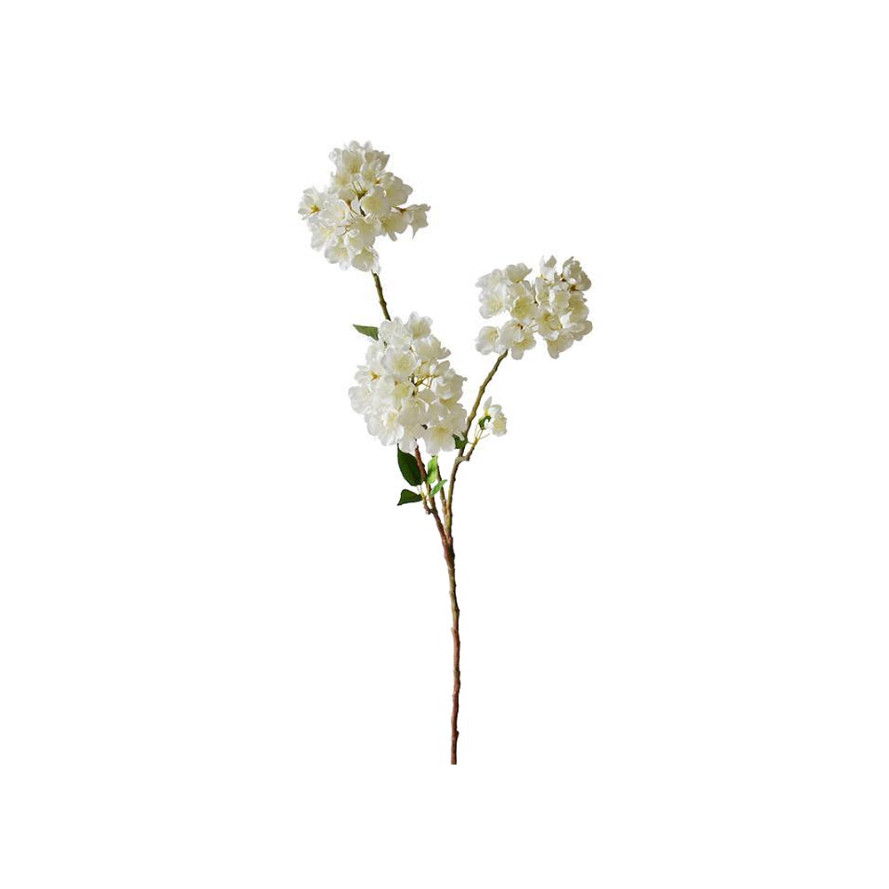Κλαρί blossom x 3 λουλούδια, λευκό, 115cm Zaros AX709