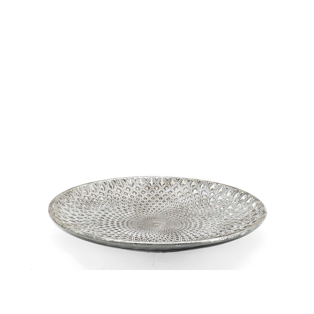 Πιατέλα παλαιωμένο φινίρισμα,σαμπανί 37.5cm Zaros HT613