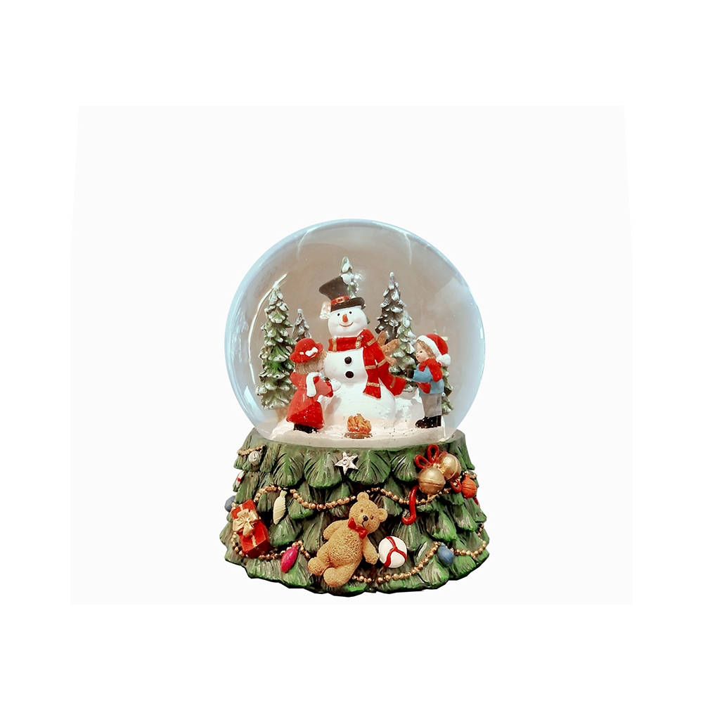 Snowball δ.15cm,μουσική,χρμ.φως,19.5cm Zaros SK102