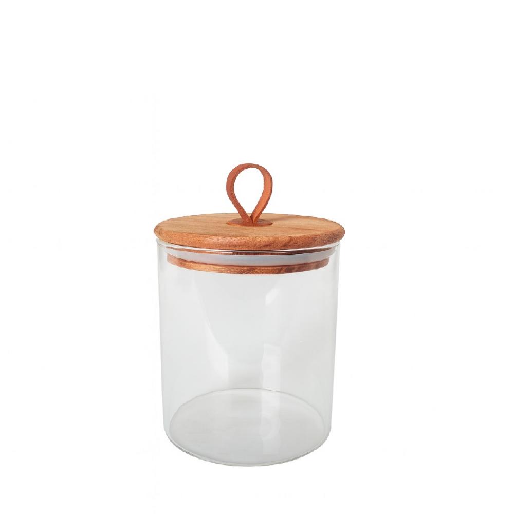 ΔΟΧΕΙΟ BOROSILICATE ΣΤΡΟΓΓ. ΜΕ ΚΑΠΑΚΙ ΑΚΑΚΙΑΣ 290ML 8,2X9,1ΕΚ Espiel DOP202K6