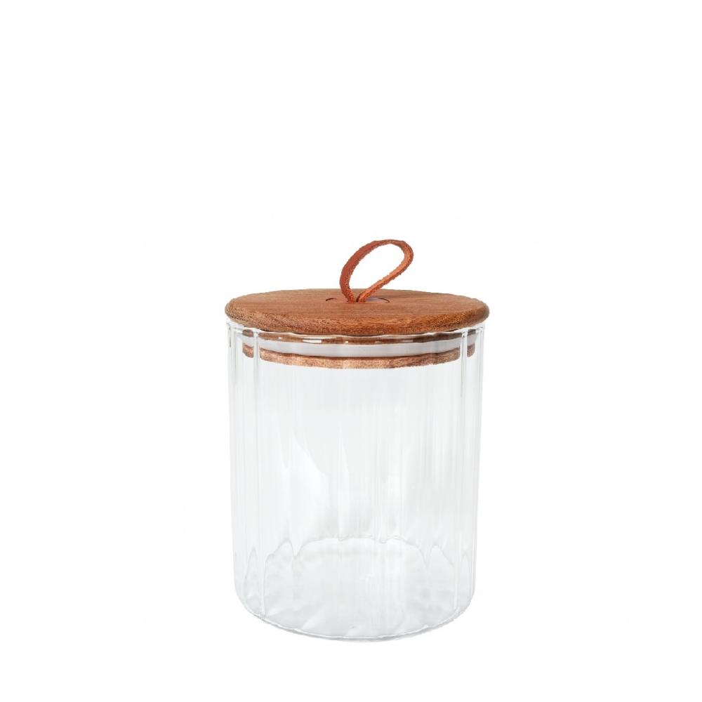 ΔΟΧΕΙΟ BOROSILICATE ΣΤΡΟΓΓ. OPTIC ΜΕ ΚΑΠΑΚΙ ΑΚΑΚΙΑΣ 290ML 8,2X9,1ΕΚ Espiel DOP206K6