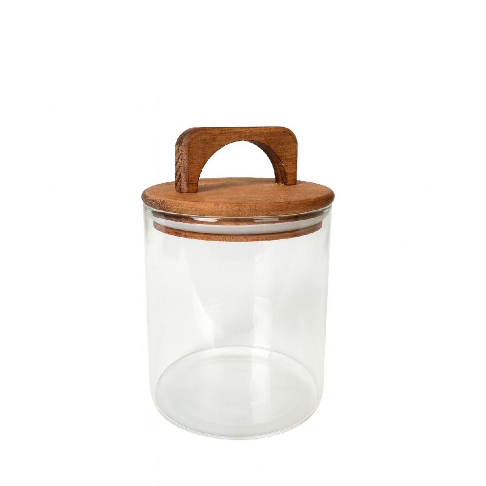 ΔΟΧΕΙΟ BOROSILICATE ΣΤΡΟΓΓ. ΜΕ ΛΑΒΗ ΜΕ ΚΑΠΑΚΙ ΑΚΑΚΙΑΣ 700ML 10X16,4ΕΚ Espiel DOP209K6