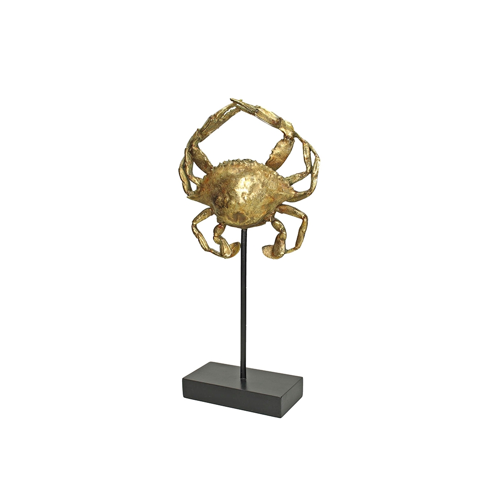 Διακοσμητικός κάβουρας αντ.χρυσός σε stand 21x42cm Zaros XET-4604
