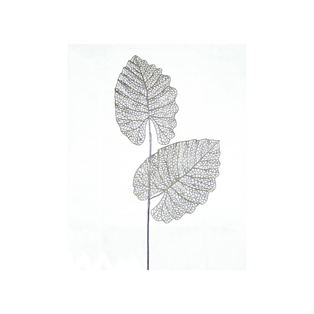 Φιλόδενδρο x 2, ασημί,78cm Zaros AX731