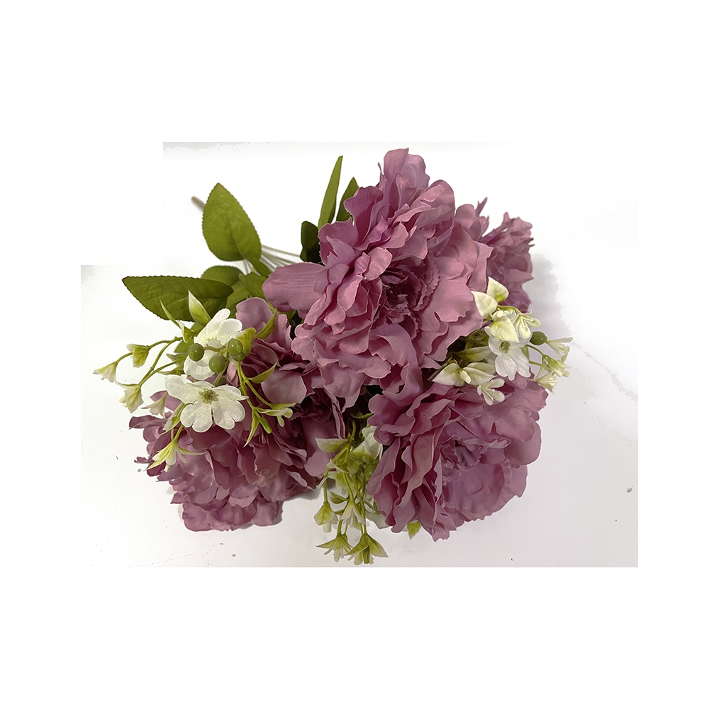 Μπουκέτο με παιώνιες, ροζ χρ.,52cm Zaros AX775