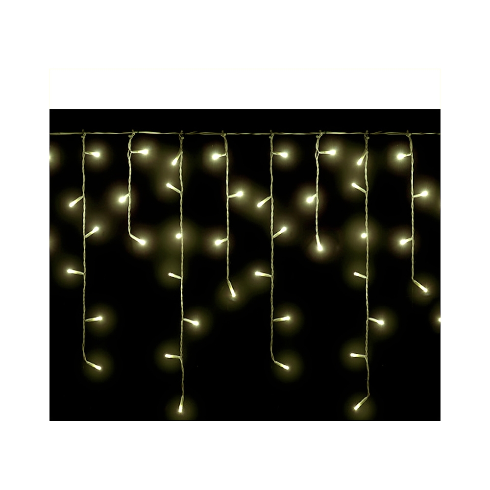 144Led Επεκτεινόμενη κουρτίνα σταλακτίτης, extra Θερμό λευκό/διάφ. καλώδιο 300cm Zaros IC144L/STC-36V