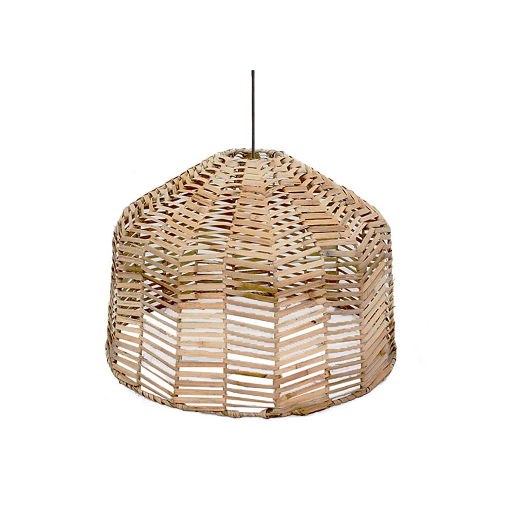 Φωτιστικό οροφής από Rattan σχ.ψαροκόκκαλο,δ.40x25cm Zaros VT145