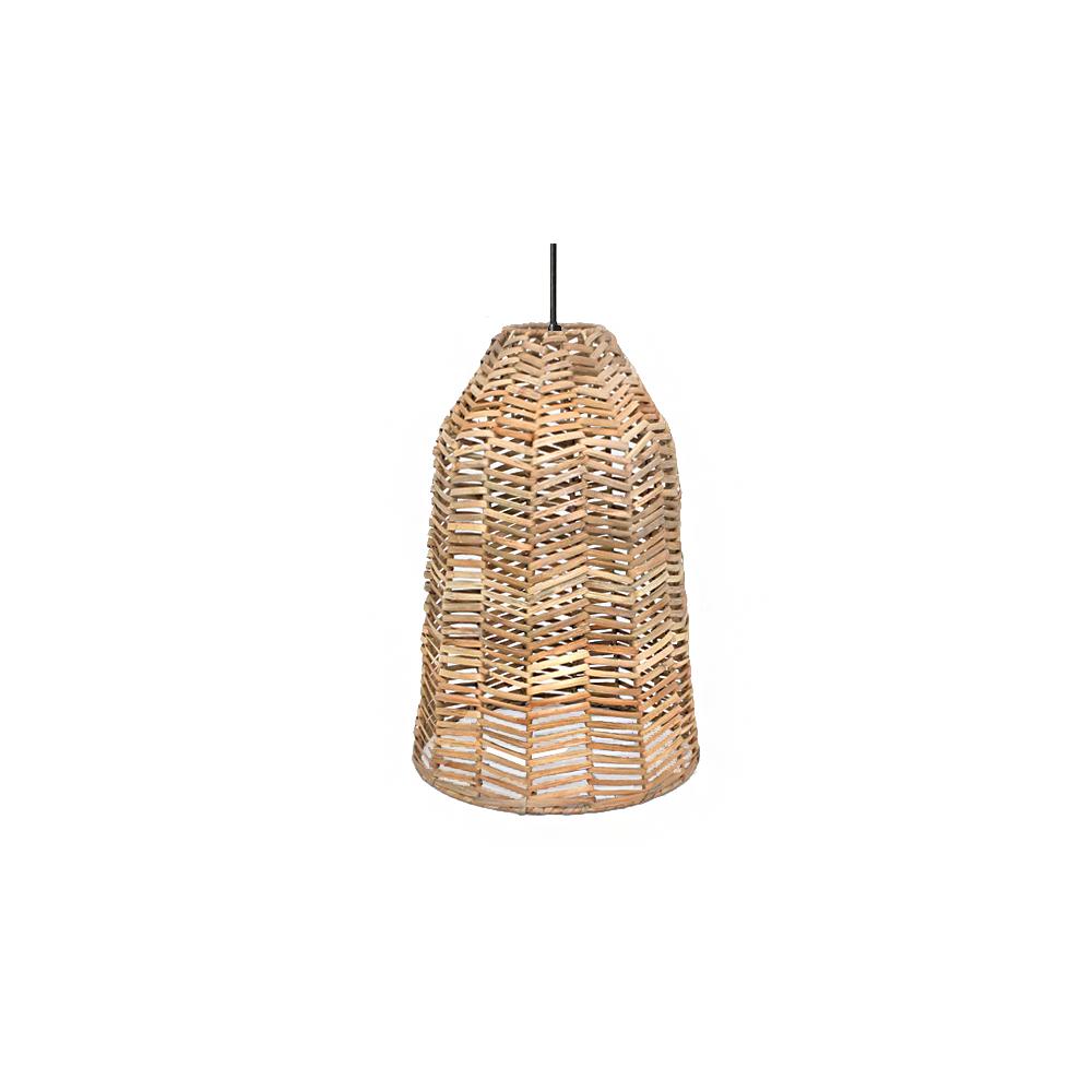 Φωτιστικό οροφής από Rattan σχ.ψαροκόκκαλο,δ.28x48cm Zaros VT146