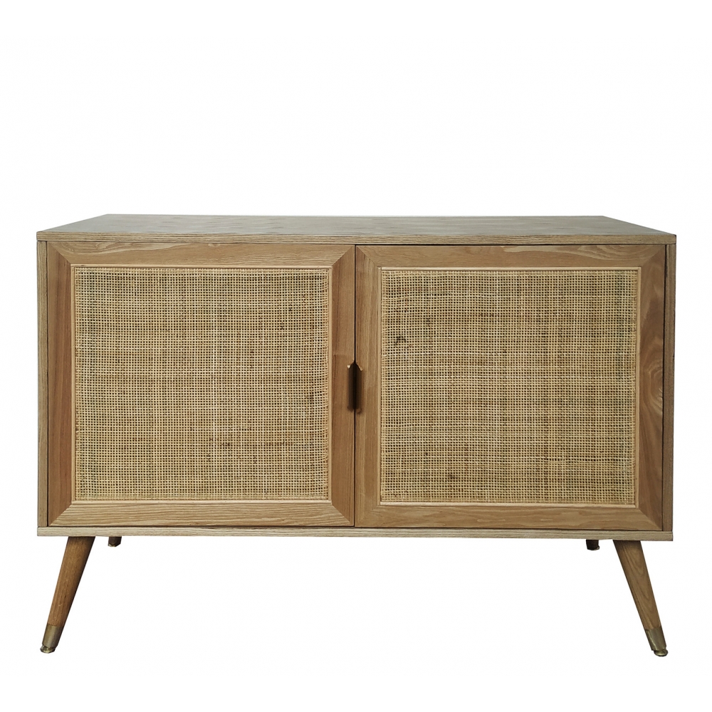 Μπουφές σχ.ψάθα με 2 πόρτες 100x40x70cm Zaros EP455