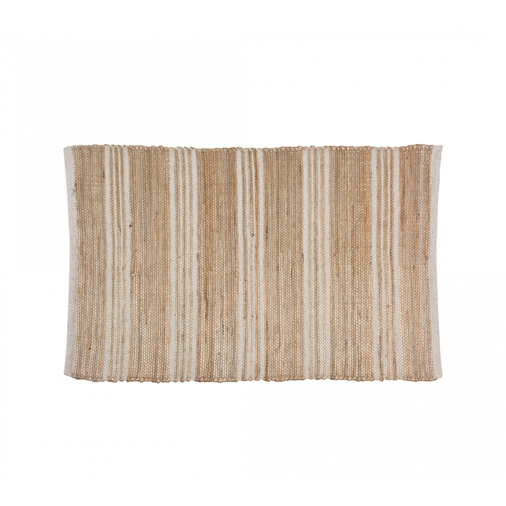 Χαλάκι cotton+γιούτα, με ρίγες,2σχδ.,60x90cm Zaros HE324