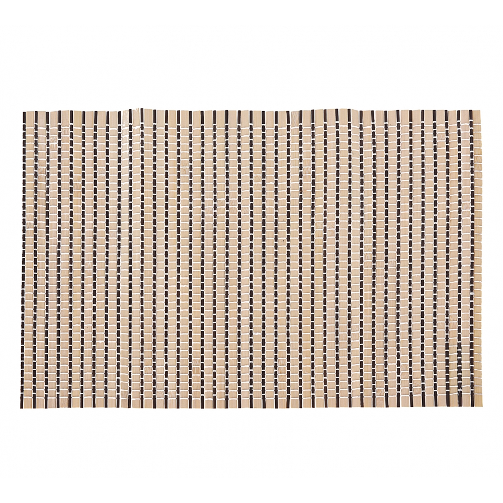 Σουπλά Bamboo ριγέ φυσικό/μαύρο χρ.,30x45cm Zaros KZ269