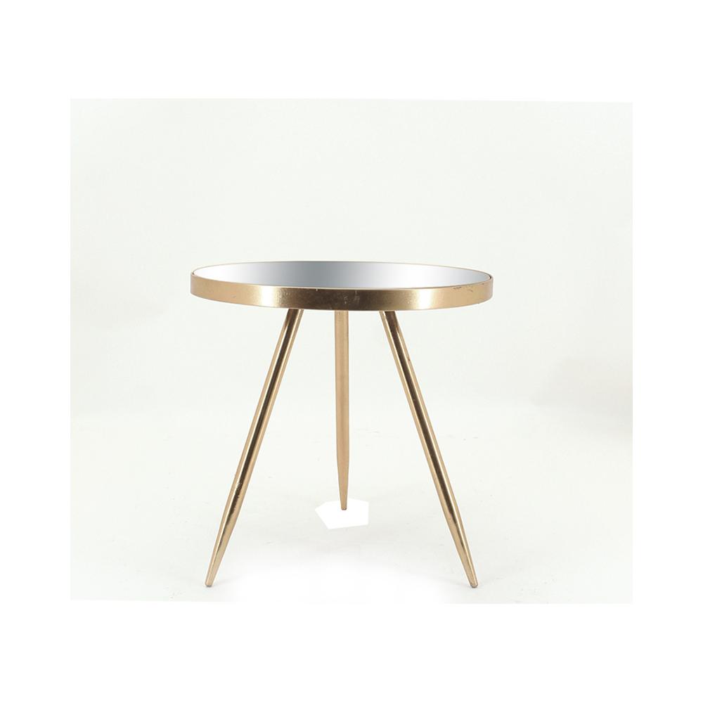 Στρογγυλό Side table με καθρέπτη 40.5x40cm Zaros EP465