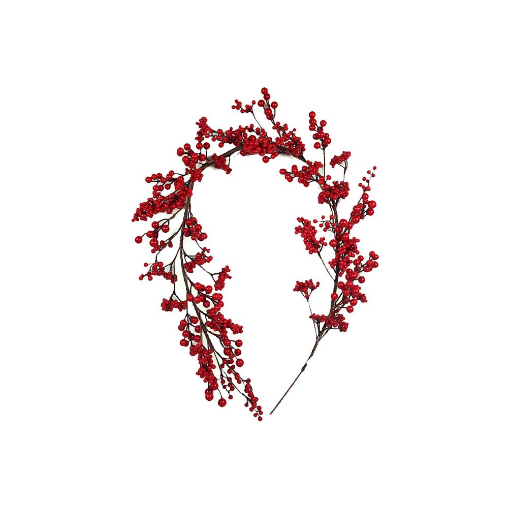Γιρλάντα με κόκκινα  berries,152cm Zaros MS645