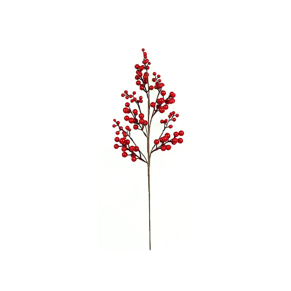 Κλαδί με κόκκινα  berries,69cm Zaros MS647