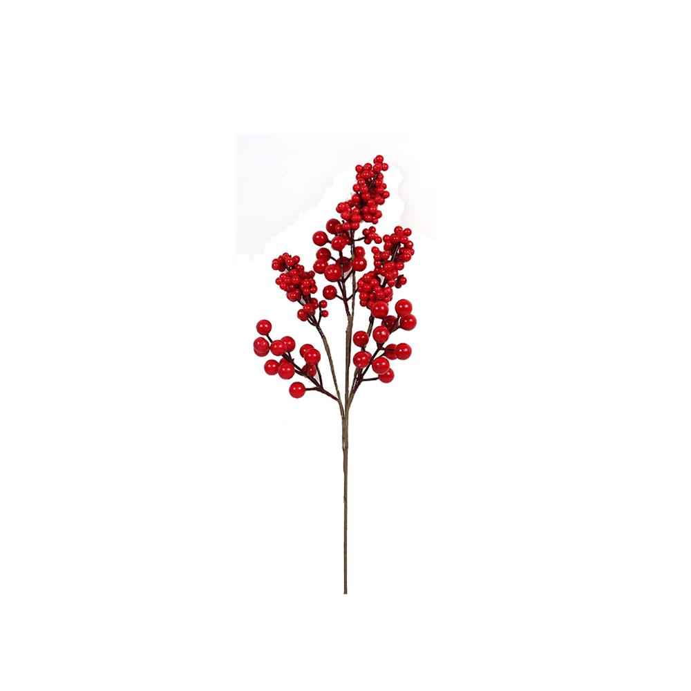 Κλαδί με κόκκινα  berries,46cm Zaros MS646
