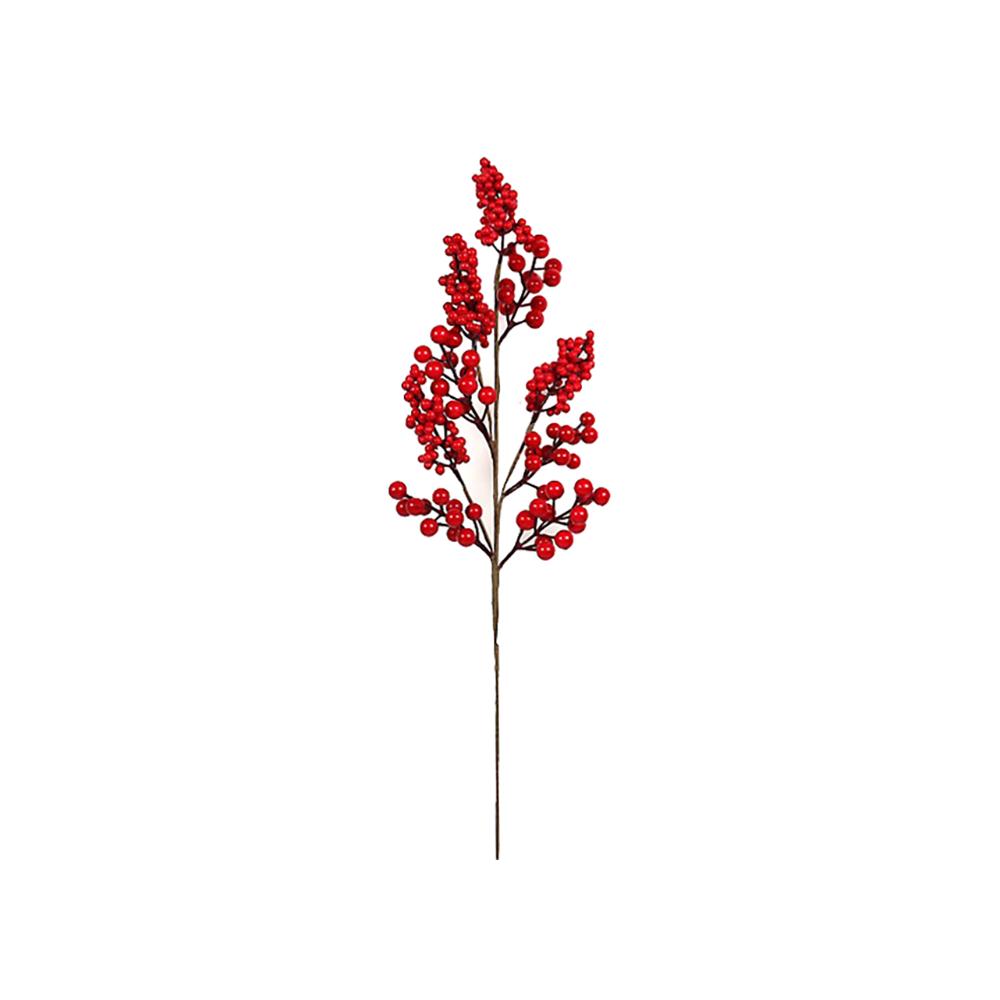 Κλαδί με κόκκινα  berries,69cm Zaros MS648