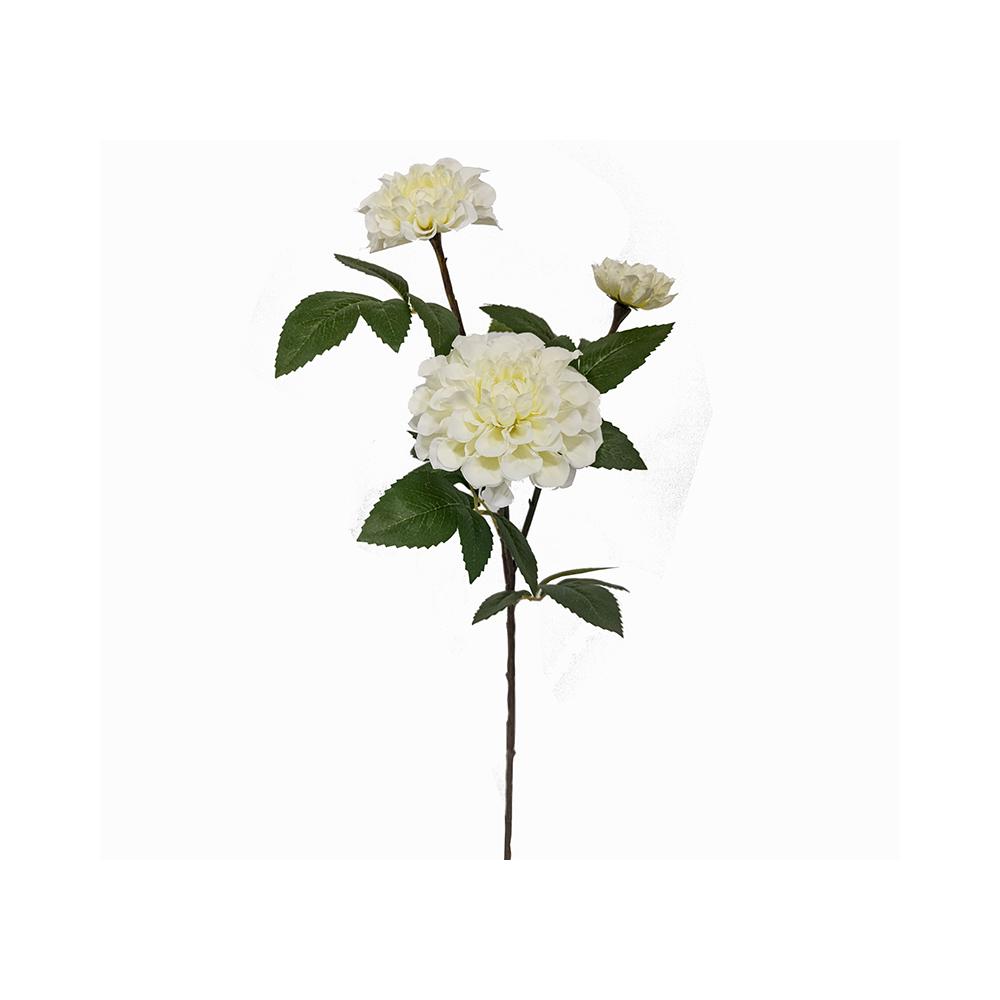 Χρυσάνθεμο με 3 άνθη λευκό,65cm Zaros AX836