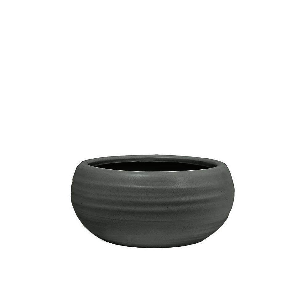 Στρογγυλό κεραμικό μπολ μαύρο, 23.5x12cm Zaros GA288-B