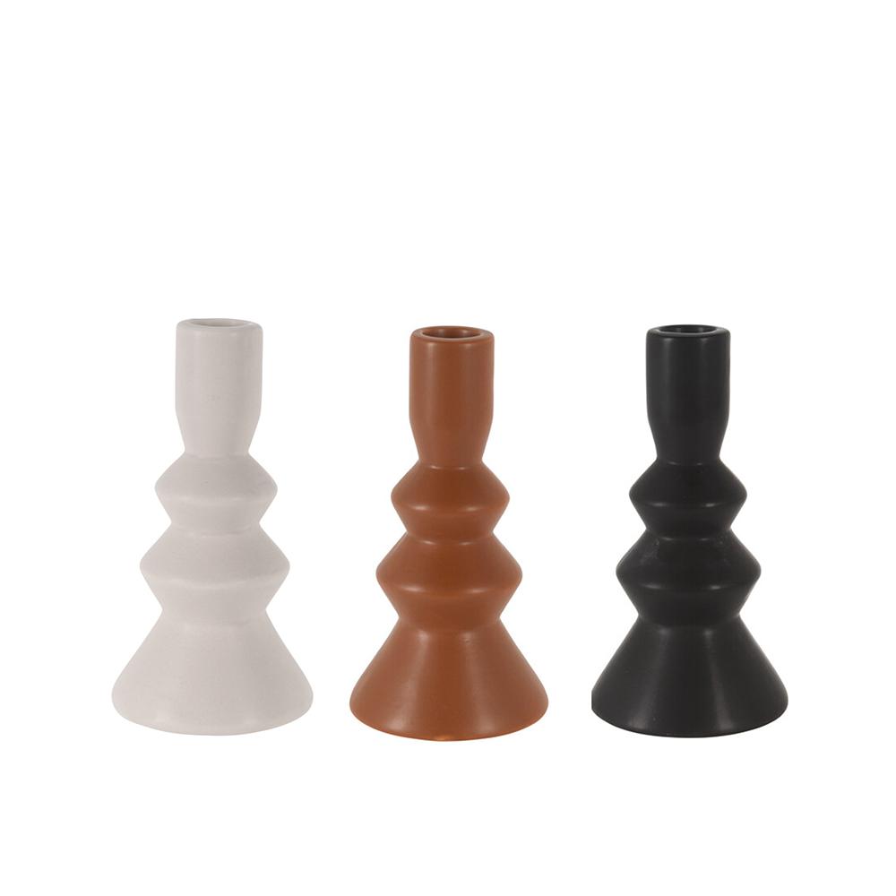 Κεραμικό κηροπήγιο σε 3 χρ.,16,5cm Zaros HE397