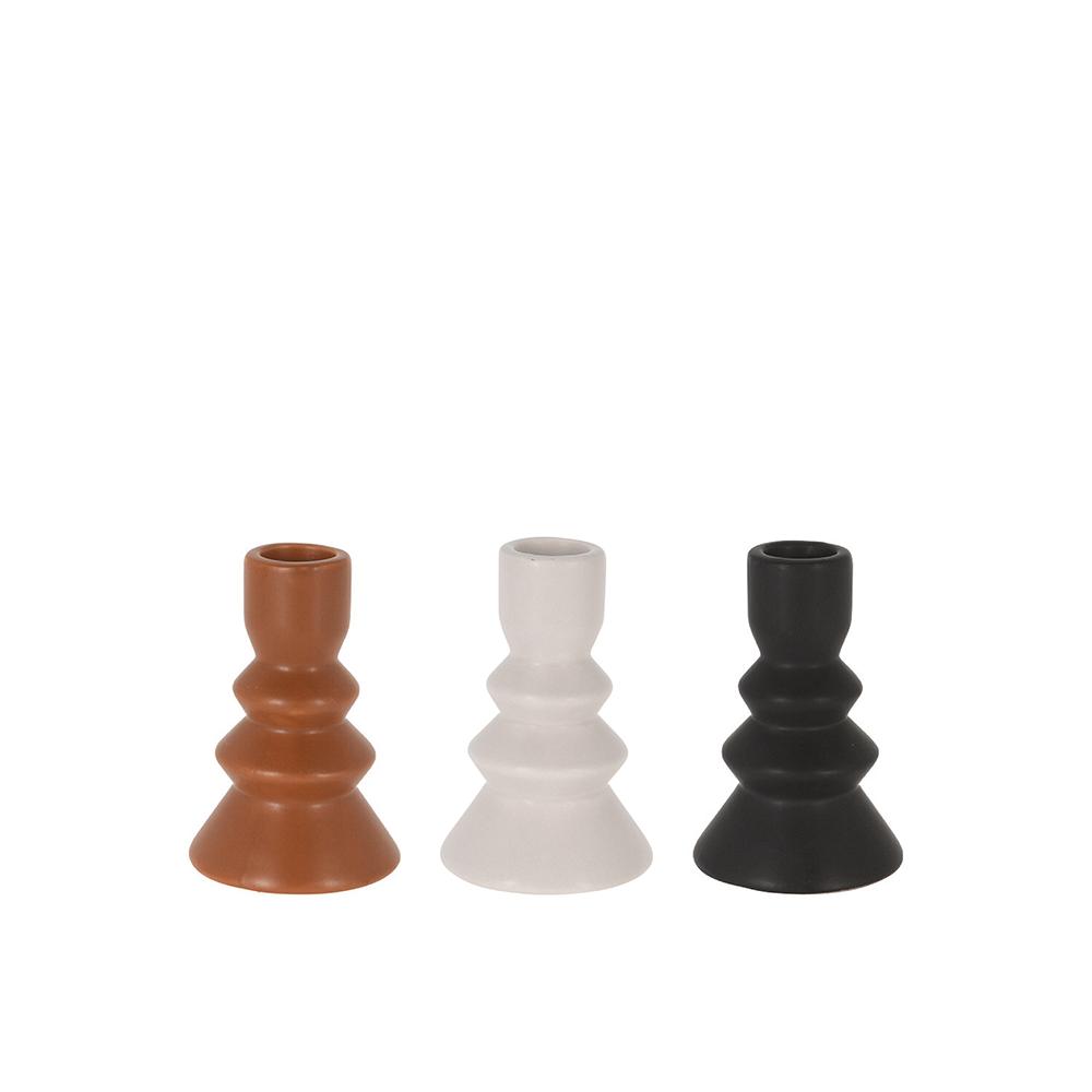 Κεραμικό κηροπήγιο σε 3 χρ.,10,5cm Zaros HE399
