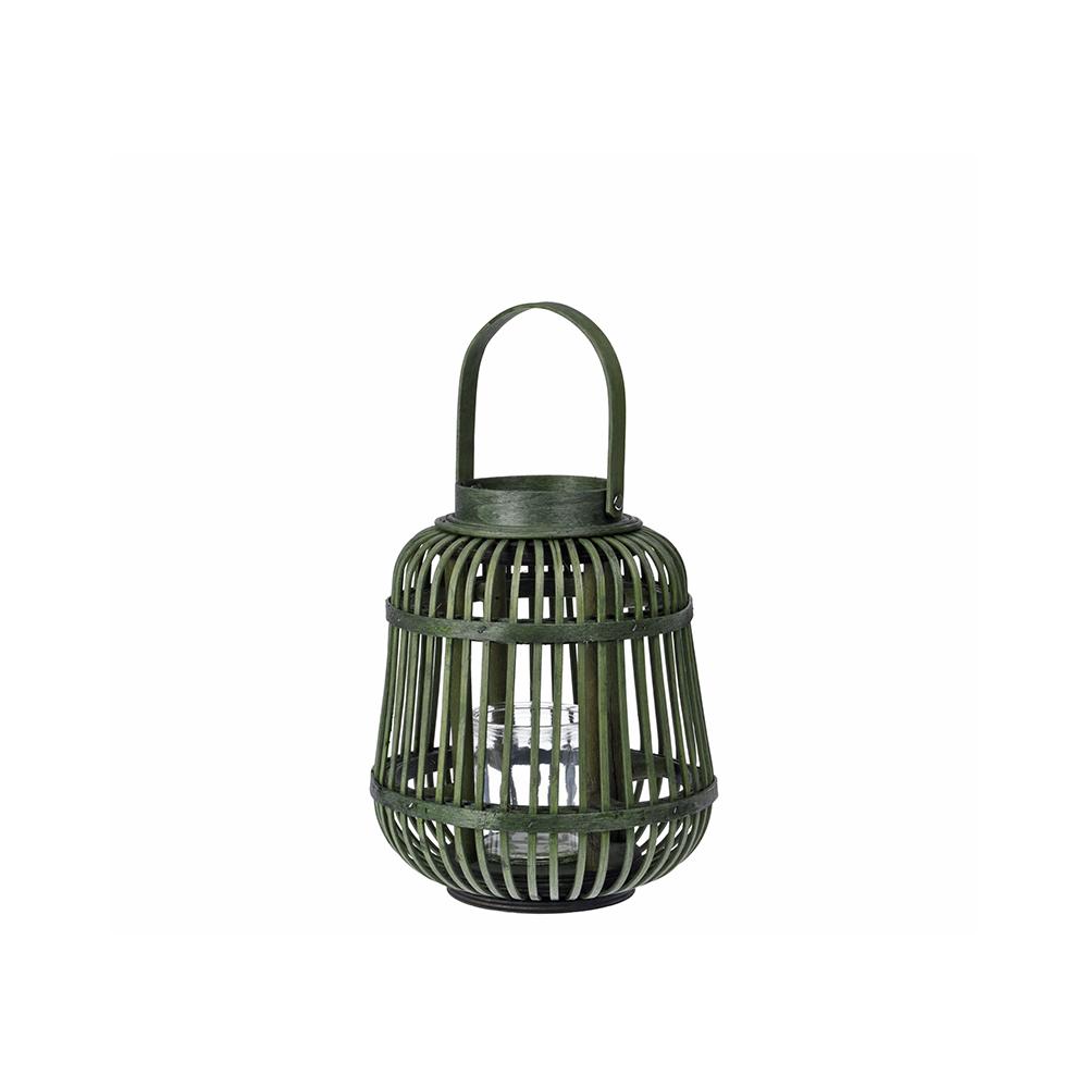 Φανάρι Bamboo σε πράσινο χρ.,24cm Zaros HE402