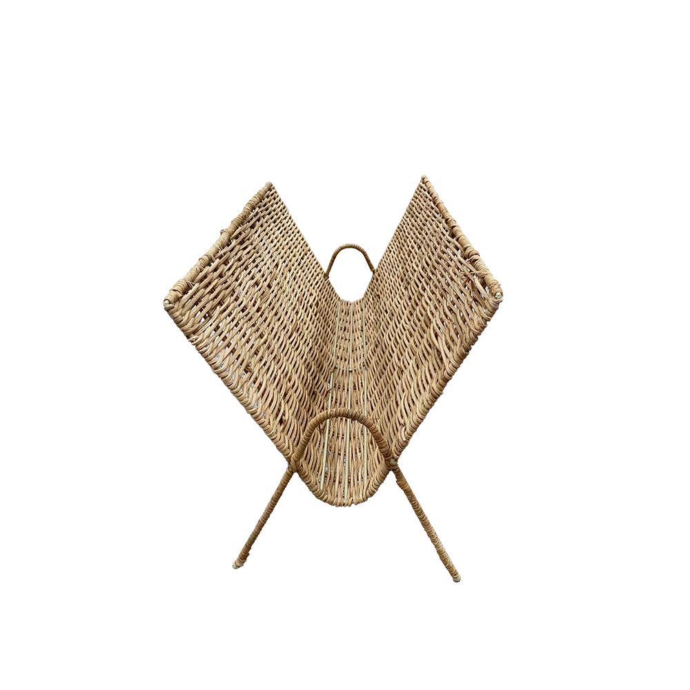 Θήκη για περιοδικά Rattan,24x47x30cm Zaros VT175