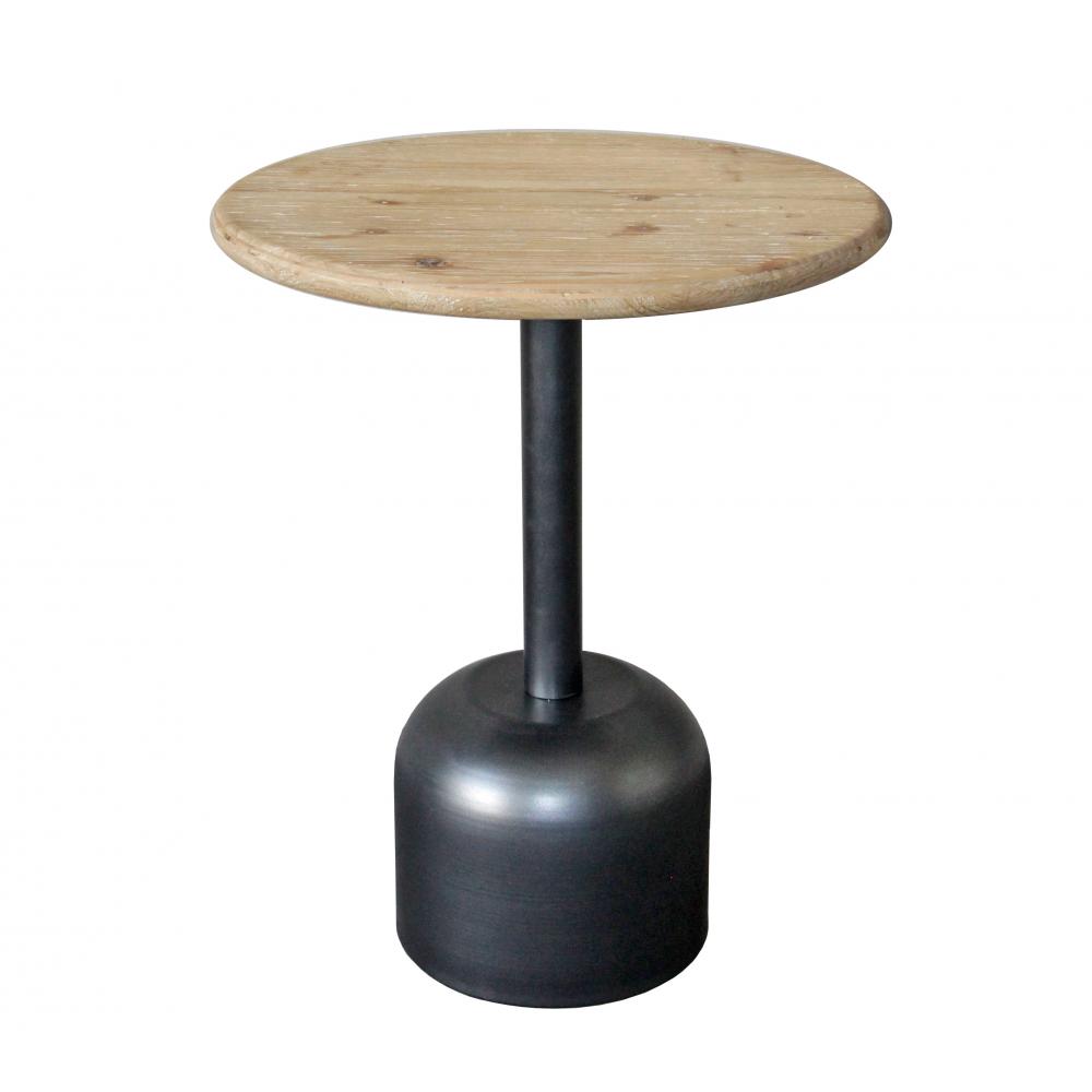 Side table ξύλο & μεταλ/κη βάση 40x51cm Zaros EP483