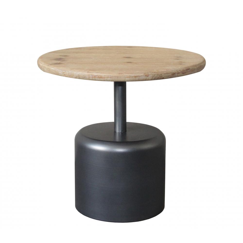 Side table ξύλο & μεταλ/κη βάση 47x44cm Zaros EP484