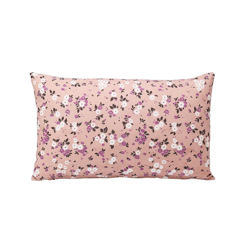 Μαξιλάρι cotton σχ.φλοραλ ροζ/μωβ 50x30cm Zaros HE442