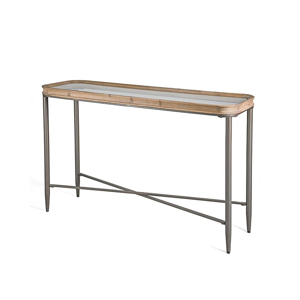 Κονσόλα με γυάλινο καπάκι,132cm Zaros EP498