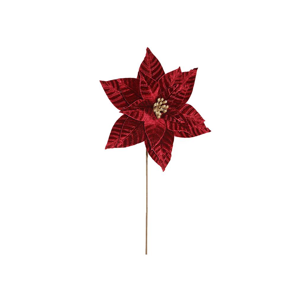 Velvet Poinsettia Burgundy,d.31cm Zaros AX841