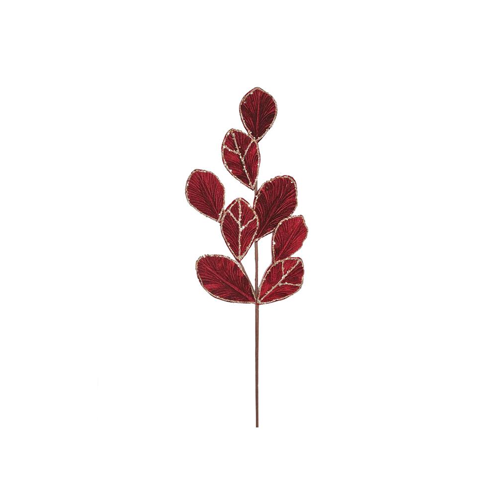 Magnolia leaf spray Burgundy,80cm Zaros AX845