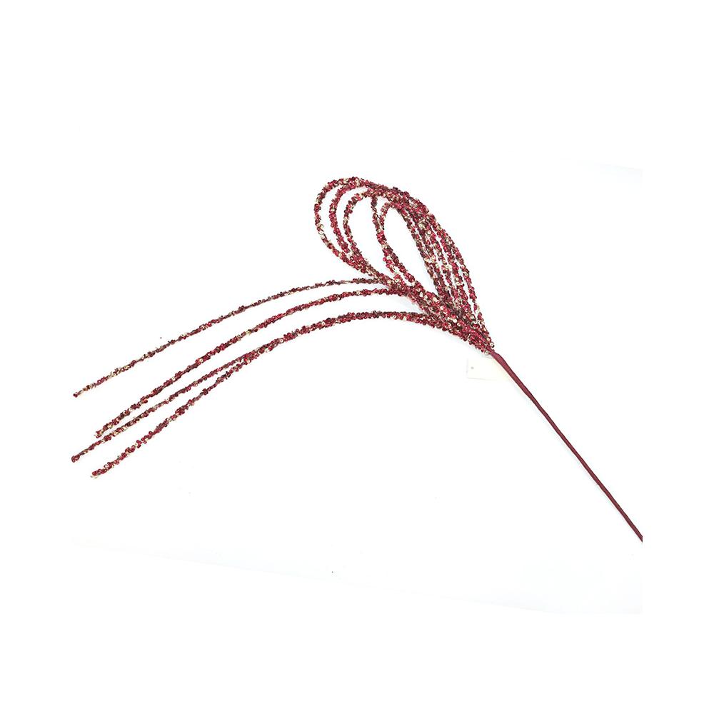 Beaded bow spray Burgundy,90cm Zaros AX849