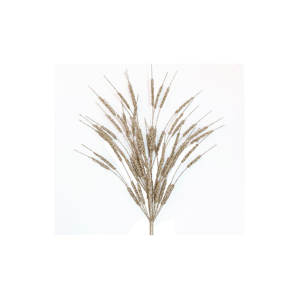 Cattail spray Champagne,43cm Zaros AX854