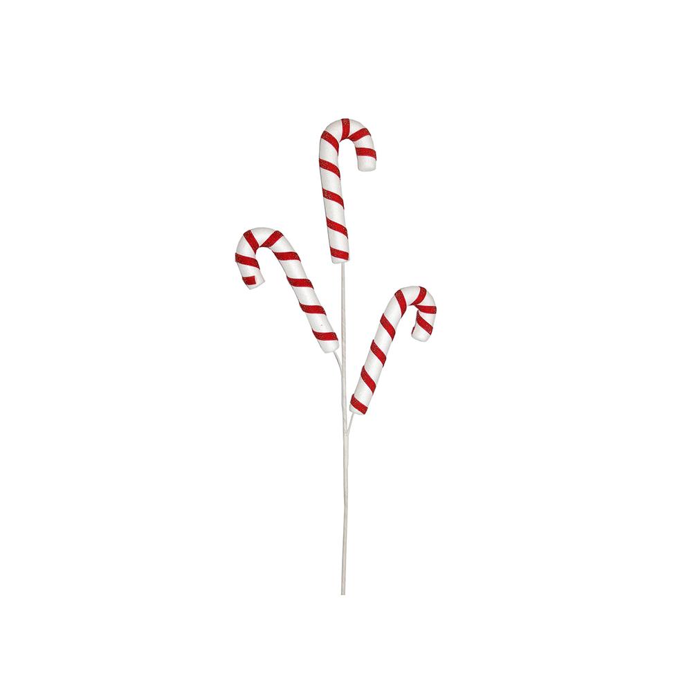 Candy cane spray White Red,70cm Zaros AX876