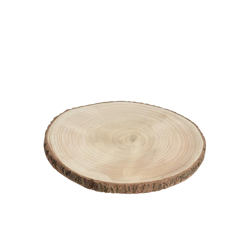 Ξύλινη βάση από κορμό δένδρου διαμ.30cm Zaros YL171