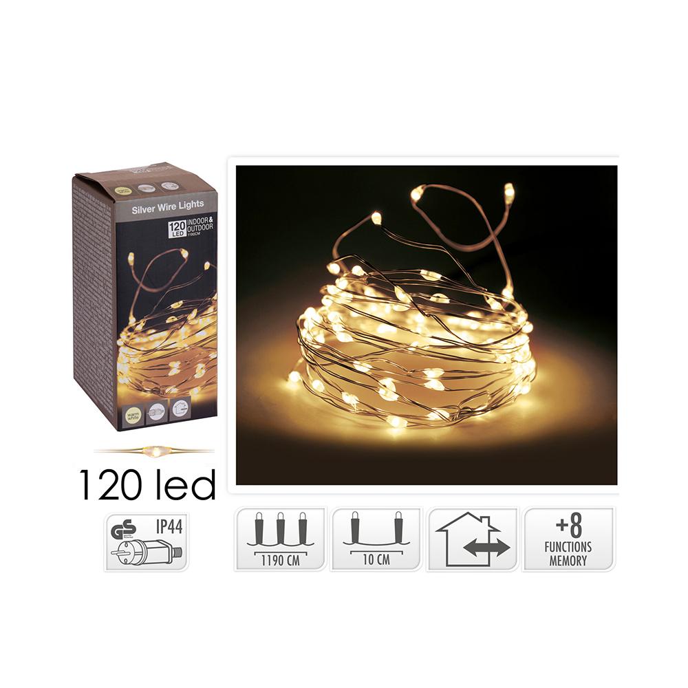 120 microled  8 προγρ.μνήμη&timer,8mtr.θ.λευκό 1200 Zaros MC120MF